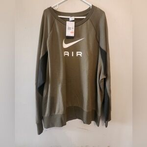 Nike Air French Terry Crew Neck Sweatshirt green Men’s xxl